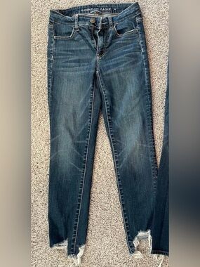American Eagle Outfitters Skinny Jeans - Dark Blue Wash